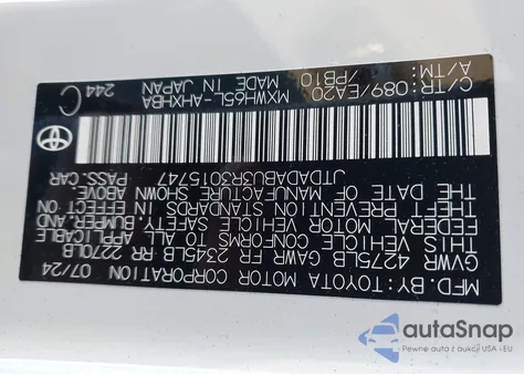 2024 Toyota Prius Limited Awd-E from USA, damaged, VIN JTDADABU3R3015747